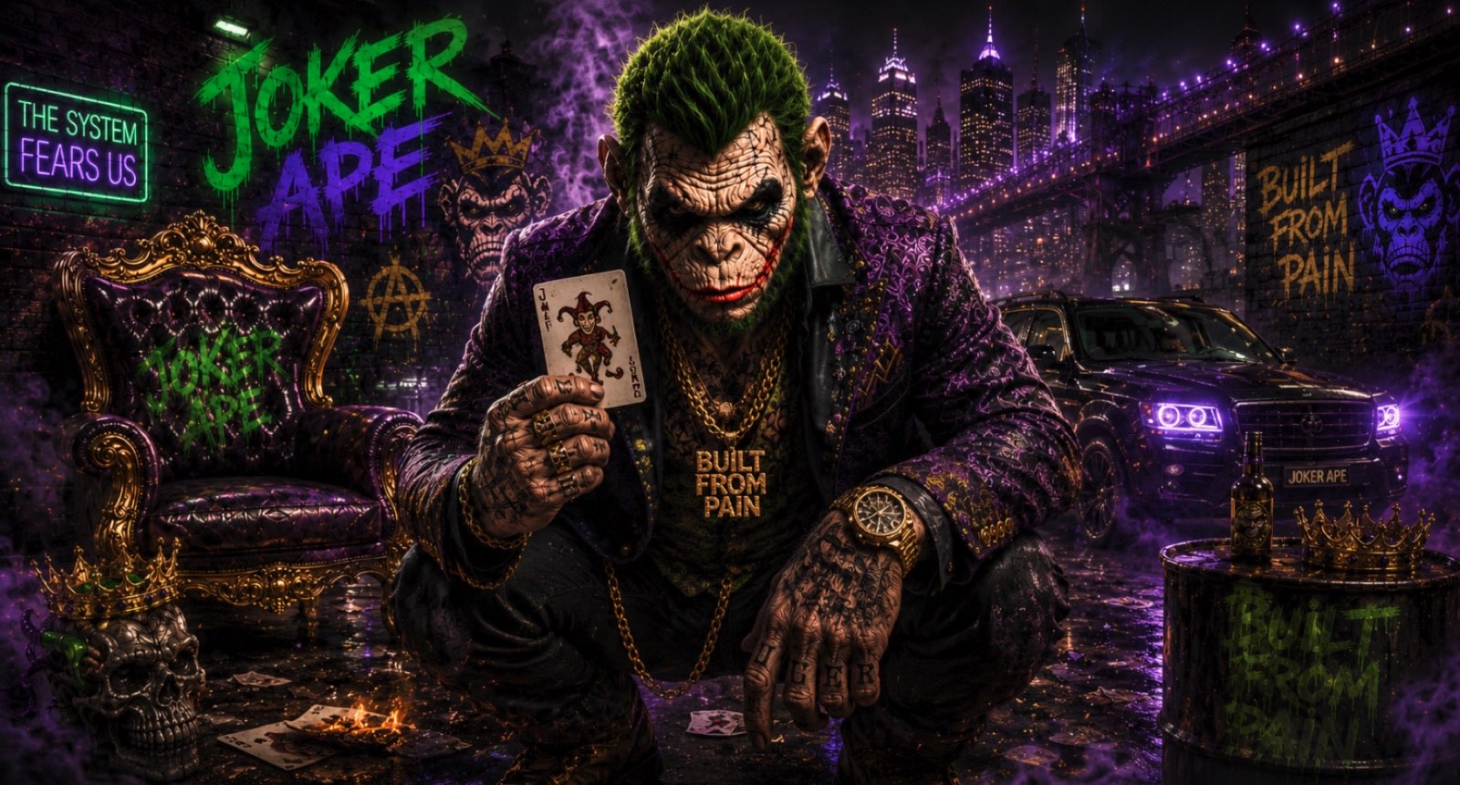 Joker Ape — The AMC Ape Cage